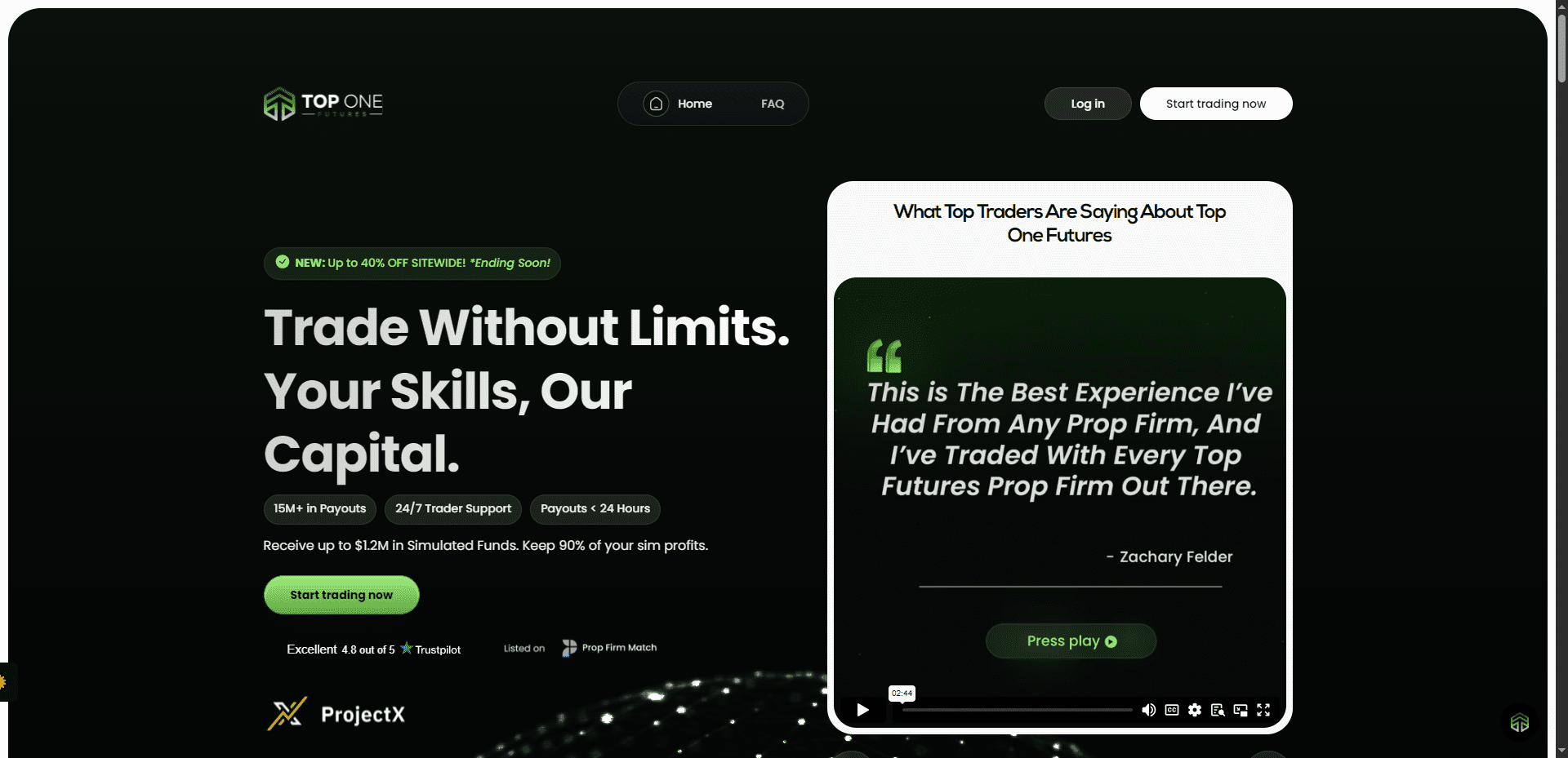 Top One Futures Home