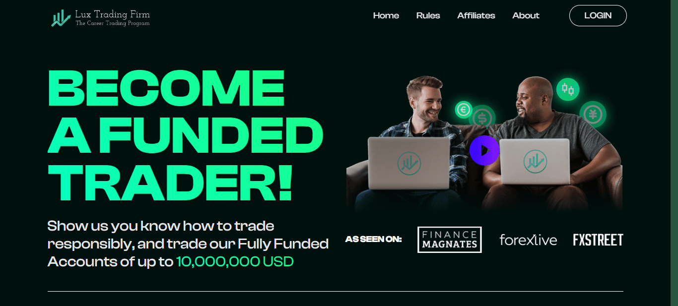 Lux Trading Firm Home